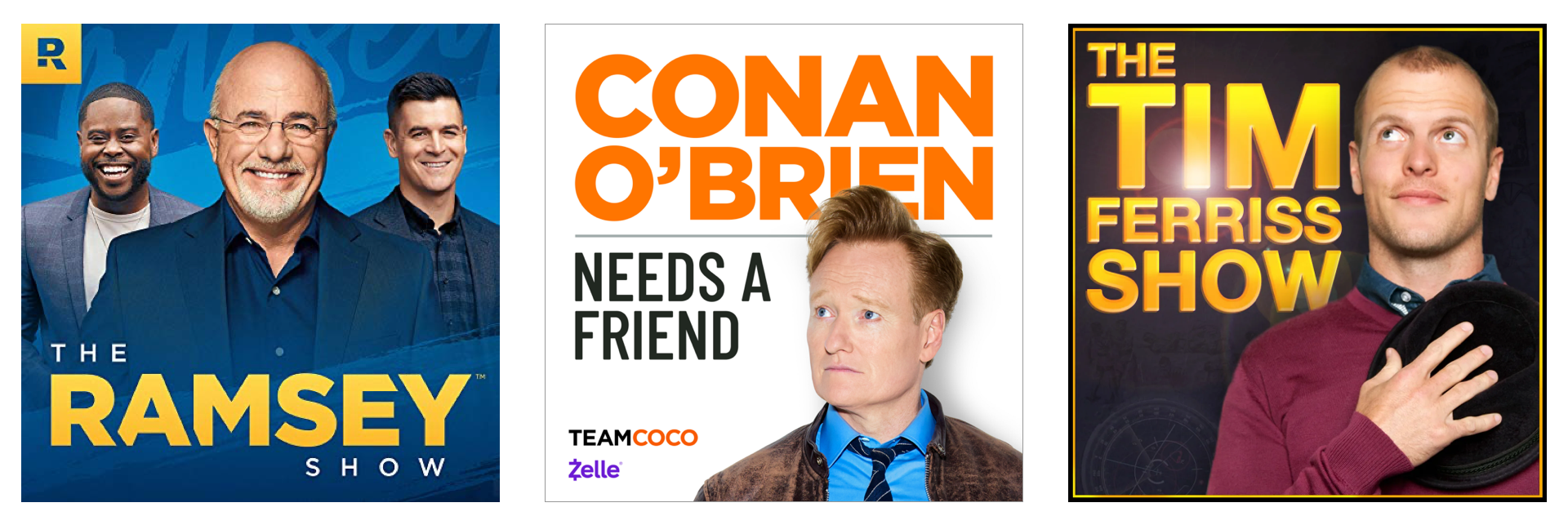 Famous podcast names illustration