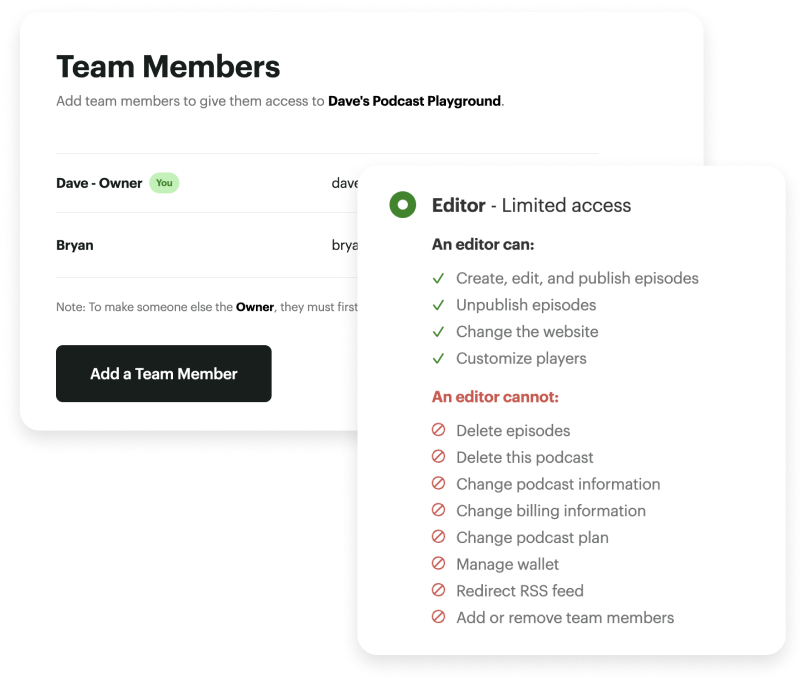 Unlimited Team Members